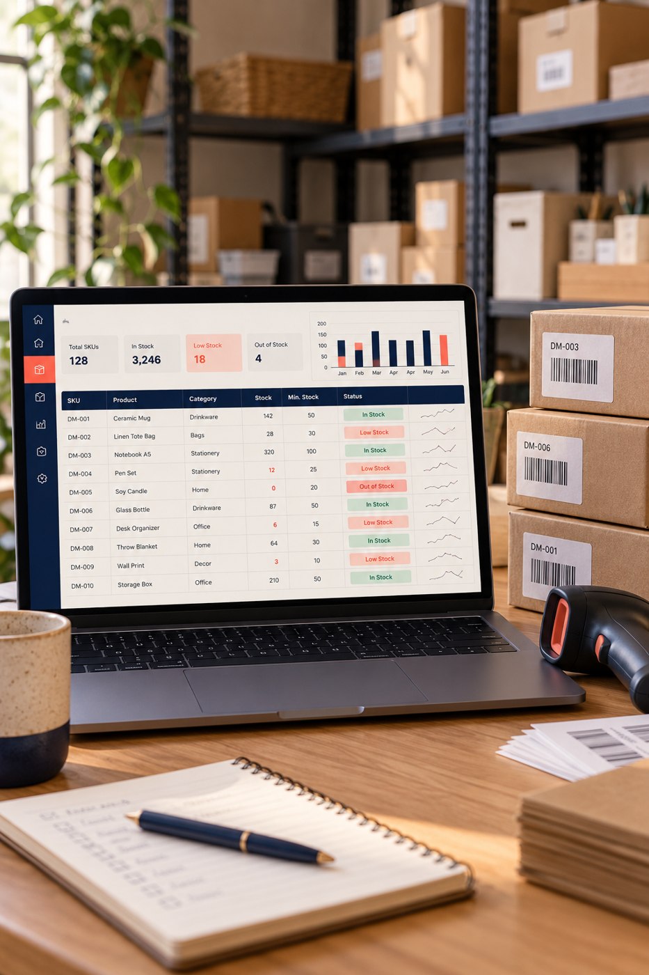 Representación visual de Stock Pro